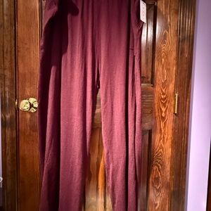 Lane Bryant Deep Red/burgundy pj pants